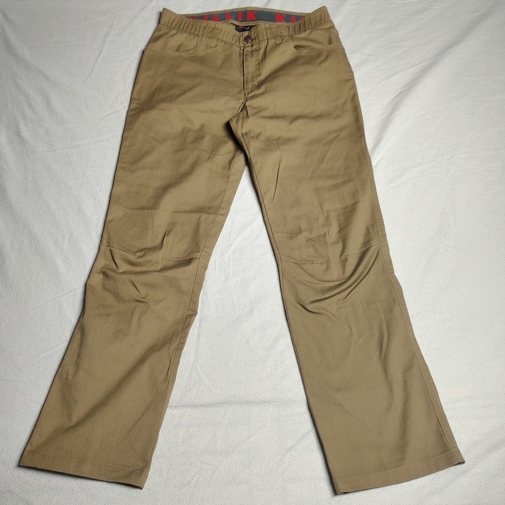 Killik Mens Pants 34/32 Brown Cotton Blend Outdoor Tactical Workwear Utility